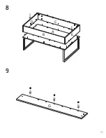 Предварительный просмотр 10 страницы TUHOME Furniture NORA LIFT TOP MLC 6256 Assembly Instructions Manual