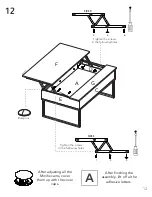 Предварительный просмотр 12 страницы TUHOME Furniture NORA LIFT TOP MLC 6256 Assembly Instructions Manual