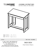 TUHOME Furniture OASIS ELZ5558 Assembly Instructions Manual preview