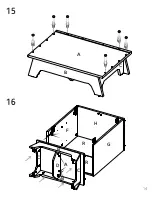 Preview for 14 page of TUHOME Furniture PAMPLONA DOUBLE KITCHEN PANTRY Assembly Instructions Manual