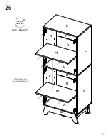 Preview for 20 page of TUHOME Furniture PAMPLONA DOUBLE KITCHEN PANTRY Assembly Instructions Manual