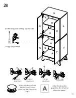 Preview for 22 page of TUHOME Furniture PAMPLONA DOUBLE KITCHEN PANTRY Assembly Instructions Manual