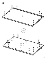 Preview for 10 page of TUHOME Furniture PAMPLONA Assembly Instructions Manual