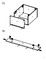 Preview for 14 page of TUHOME Furniture PAMPLONA Assembly Instructions Manual