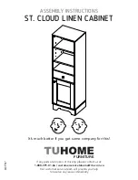 Preview for 1 page of TUHOME Furniture ST. CLOUD LINEN CABINET Assembly Instructions Manual