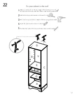 Preview for 17 page of TUHOME Furniture ST. CLOUD LINEN CABINET Assembly Instructions Manual