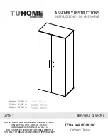 TUHOME Furniture TERA CLW4758 Assembly Instructions Manual preview