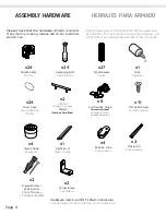 Preview for 4 page of TUHOME Furniture TERA CLW4758 Assembly Instructions Manual