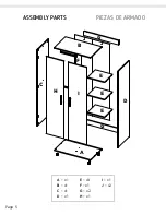 Preview for 5 page of TUHOME Furniture TERA CLW4758 Assembly Instructions Manual