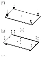 Preview for 12 page of TUHOME Furniture TERA CLW4758 Assembly Instructions Manual