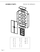 Preview for 5 page of TUHOME Furniture VARESE ALB5605 Assembly Instructions Manual