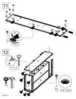 Preview for 12 page of TUHOME Furniture VARESE ALB5605 Assembly Instructions Manual