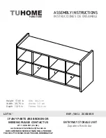 Preview for 1 page of TUHOME Furniture ZCG5659 Assembly Instructions Manual