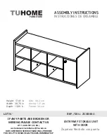 Preview for 1 page of TUHOME Furniture ZCG5660 Assembly Instructions Manual