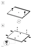 Preview for 8 page of TUHOME Furniture ZCG5660 Assembly Instructions Manual