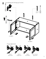 Preview for 10 page of TUHOME Furniture ZURICH CABINET SET Assembly Instructions Manual