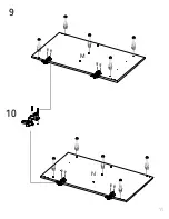 Preview for 11 page of TUHOME Furniture ZURICH CABINET SET Assembly Instructions Manual