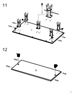 Preview for 12 page of TUHOME Furniture ZURICH CABINET SET Assembly Instructions Manual