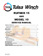 Tulsa RUFNEK 10 Service Manual preview