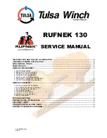 Предварительный просмотр 1 страницы Tulsa RUFNEK 130 Service Manual