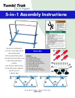 Tumbl Trak 5in1 Assembly Instructions предпросмотр