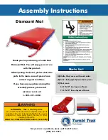 Preview for 1 page of Tumbl Trak Dismount Mat Assembly Instructions