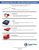 Preview for 3 page of Tumbl Trak Downhill Incline Assembly Instructions