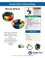 Preview for 1 page of Tumbl Trak Fitness Wheel Assembly Instructions