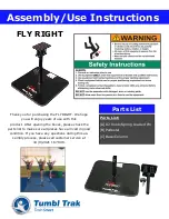 Tumbl Trak FLY RIGHT Assembly & Use Instructions preview