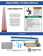 Tumbl Trak Laser Beam Pro Assembly Instructions preview