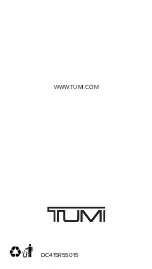 Preview for 28 page of Tumi 114400 Manual