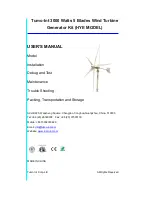 Tumo-Int 3000W 5 Blades Wind Turbine User Manual preview