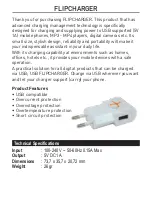 Предварительный просмотр 2 страницы Tuncmatik FLIPCHARGER User Manual