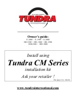 Предварительный просмотр 1 страницы Tundra CM Series Owner'S Manual