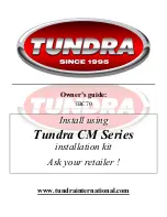 Tundra IBC70 Owner'S Manual предпросмотр