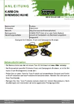 Preview for 7 page of Tune CARBON BRAKE SHOES Manual