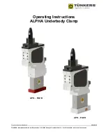 TÜNKERS ALPHA APH... FUZ B Series Operating Instructions preview