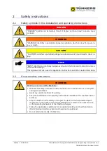 Предварительный просмотр 8 страницы TÜNKERS SDZ 40 F Installation And Operation Instructions Manual