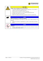 Preview for 11 page of TÜNKERS SDZ 40 F Installation And Operation Instructions Manual