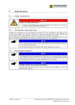 Preview for 16 page of TÜNKERS SDZ 40 F Installation And Operation Instructions Manual