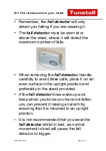 Preview for 5 page of Tunstall Fall Detector 66000/01 User Instructions