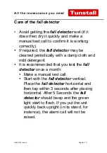 Preview for 8 page of Tunstall Fall Detector 66000/01 User Instructions