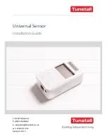 Preview for 1 page of Tunstall Universal Sensor Installation Manual