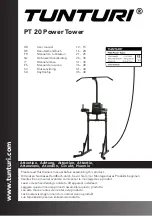 Preview for 1 page of Tunturi 17TSPT2000 User Manual