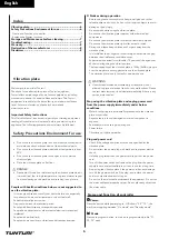 Preview for 6 page of Tunturi 19TCFV2000 User Manual