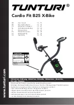 Tunturi Cardio Fit B25 User Manual preview