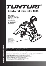 Tunturi Cardio Fit mini bike M35 User Manual preview