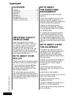 Preview for 2 page of Tunturi E30L Owner'S Manual