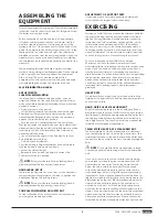 Preview for 3 page of Tunturi F30R Owner'S Manual