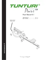 Tunturi Pure 8.1 User Manual предпросмотр